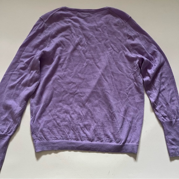 J.Crew Lavender merino wool blend crewneck sweater size Medium - Picture 4 of 4